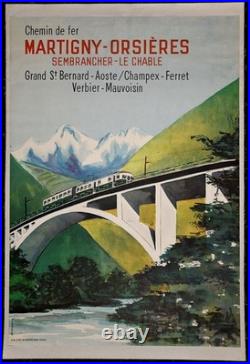 Affiche poster Martigny Orsieres