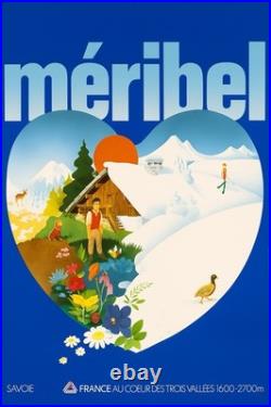 Affiche poster Meribel