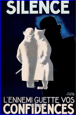 Affiche poster armée militaire guerre propagande PARACHUTISTE commando