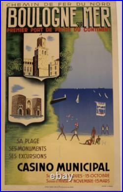 Affiche poster boulogne sur mer