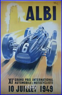 Affiche poster circuit albi 1949