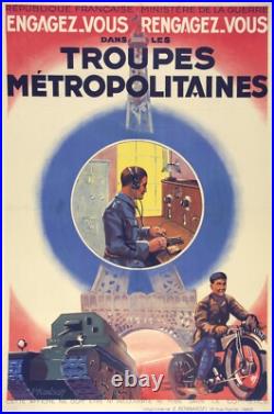 Affiche poster engagez vous troupe