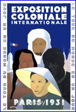 Affiche poster exposition coloniale paris 1931