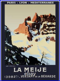 Affiche poster la meije berarde