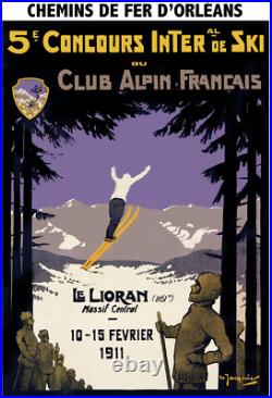 Affiche poster le lioran 1911