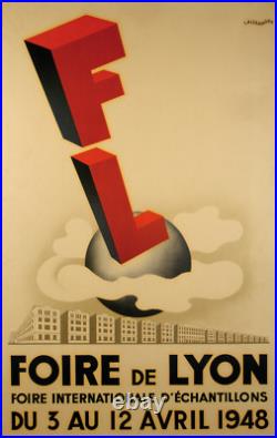 Affiche poster lyon 1948