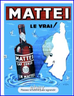 Affiche poster vin corse mattei