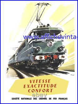 Affiche poster vitesse exactitude confort