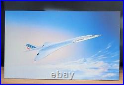 Affiche publicitaire Sérag pour Air France Concorde 1978 sur cadre 60x100x2