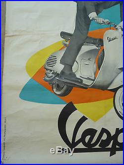 Affiche publicitaire Vespa de 1959