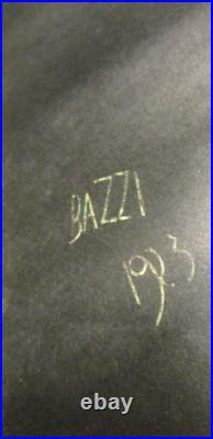 Affiche publicitaire originale 1923 BAZZI Marsala HOPPS & Sons Italie 47x32