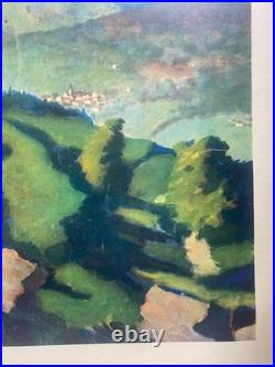 Affiche tourisme entoilée VOSGES Chemin de Fer SNCF BENITO 63x100cm 1945
