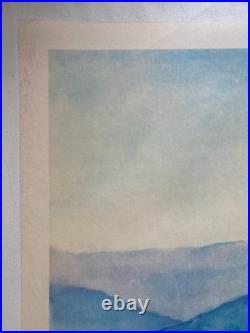 Affiche tourisme entoilée VOSGES Chemin de Fer SNCF BENITO 63x100cm 1945