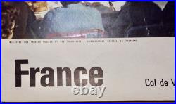 Affiche touristique originale Mont-Blanc Saint-Gervais 1962 Alps France 40×60