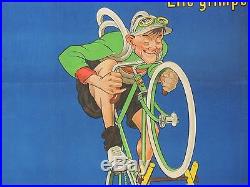 Affiche vélo cycles LOUVET MICH 120 x 160 cm