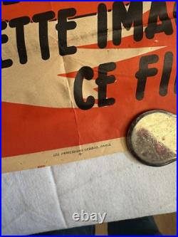 Affiche vintage Des choses qui tachent ou qui tuent 1950 S 1960