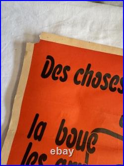 Affiche vintage Des choses qui tachent ou qui tuent 1950 S 1960 Affiche vintage Des choses qui tachent ou qui tuent 1950 S 1960