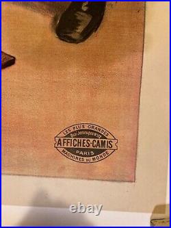 Affiche vintage poster chocolat Pailhasson LOURDES LITHO VERS 1910