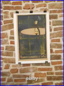 Affichette Ancienne Originale Francais Economisez Le Gaz