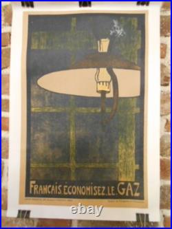 Affichette Ancienne Originale Francais Economisez Le Gaz