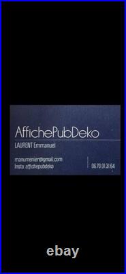Affichette, Automobile ancienne, Encart Publicitaire/garage