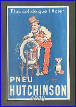 Affichette, Pneu Hutchinson, Mich