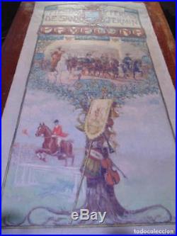 Afiche Saint Fermín, tauromachie, 1913 huile sur toile, original et unique