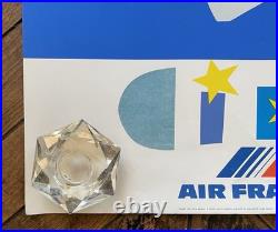 Air France original poster 1981, Roger Bezombes, Concorde, Ciel Air France