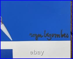 Air France original poster 1981, Roger Bezombes, Concorde, Ciel Air France