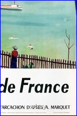 Albert Marquet affiche original. Beaches of France original poster