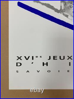 Albertville 92 Anonyme, 1992 SKI DE VITESSE Affiche Vintage Originale