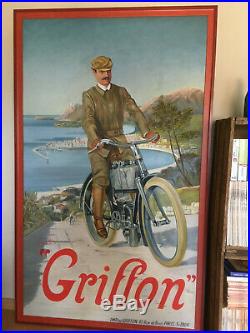 Ancien Moto Griffon ancien affiche 1904