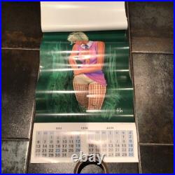 Ancien calendrier pin up Aslan 1974