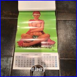 Ancien calendrier pin up Aslan 1974