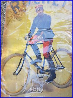 Ancien et originale affiche Cycles ROCHET (Schneider) signée Pichat 1900
