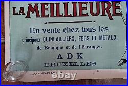 Ancienne Affiche Belge 1925 Quincaillerie Jam, Clerice, Bruxelles