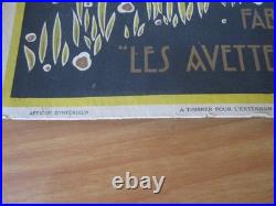 Ancienne Affiche Carton Publicitaire Flan-o-mel Entremets Exquis Miel