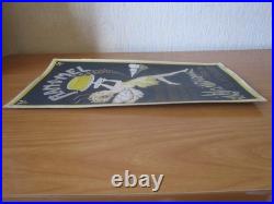 Ancienne Affiche Carton Publicitaire Flan-o-mel Entremets Exquis Miel