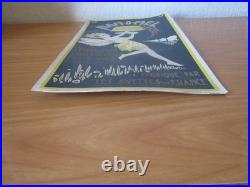 Ancienne Affiche Carton Publicitaire Flan-o-mel Entremets Exquis Miel