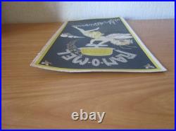 Ancienne Affiche Carton Publicitaire Flan-o-mel Entremets Exquis Miel