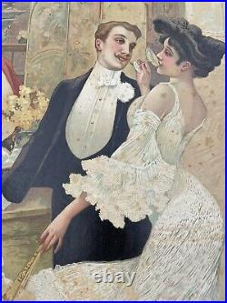 Ancienne Affiche Champagne Léon CHANDON REIMS 1900