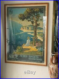 Ancienne Affiche De Nice -fêtes Sports Tourisme De L. Bonamici