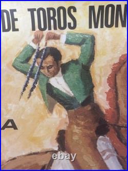 Ancienne Affiche Espagnole De Corrida Originale 1975 El Cordobés Palomo Linares