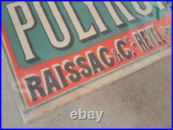 Ancienne Affiche Publicitaire Distillerie RAISSAC Et Cie REVEL Deco Bar Bistrot