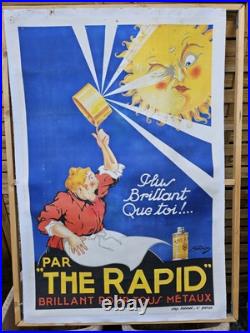 Ancienne Affiche Publicitaire The RAPID par DION