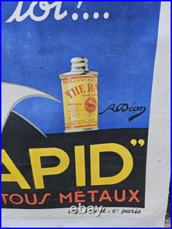 Ancienne Affiche Publicitaire The RAPID par DION
