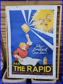 Ancienne Affiche Publicitaire The RAPID par DION
