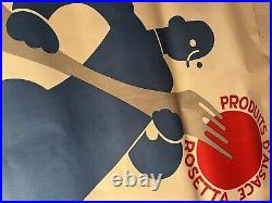 Ancienne Affiche publicitaire Charcuterie ROESS Art Déco 1933 Leon Dupin Paris