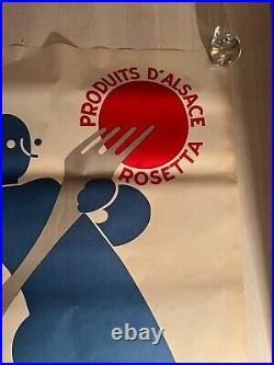 Ancienne Affiche publicitaire Charcuterie ROESS Art Déco 1933 Leon Dupin Paris