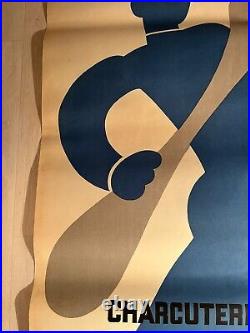Ancienne Affiche publicitaire Charcuterie ROESS Art Déco 1933 Leon Dupin Paris
